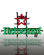 Heineken LED Werbeschild Werbetafel Leuchtreklame Leuchtschild Maße ca. 44 x 26