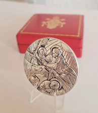 Medaille Vatikan Silber  925/1000" Kunst interpretiert Kunst Giotto Weihnachten"