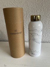 Waterdrop Steelbottle Flasche - White marble - 600ml - unbenutzt