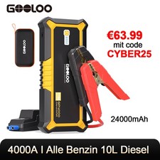 GOOLOO GP4000 Auto KFZ Starthilfe Jump Starter 24000mAh 4000A Booster Powerbank