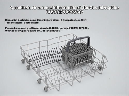 Bosch geschirrkorb unten - bosch,
