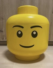 ‼️LEGO Aufbewahrungsbox Kopf – Gelb – Großer Kopf mit Gesicht – Ø ca. 24,5 cm‼️