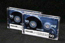 2x Maxell SQ90 Audiokassette /