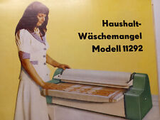 Haushalt-Wäschemangel - DDR - Bedienungsanleitung
