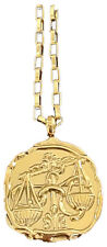 Halskette Sternzeichen Waage - Edelstahl vergoldet -