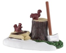 Lemax 04730 – Axe And Logs | Zubehör für Weihnachtsdorf