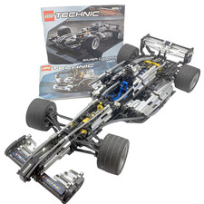 LEGO Technic 8458 Silver Champion Formel 1 Rennwagen + Anleitung, Vintage 1999