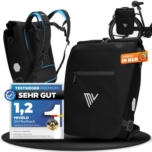 3in1 bike pannier for carrier - 3in1,