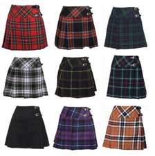 Damen Tartan Billie Kilt mit