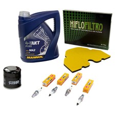 Wartung für Kawasaki ZZR 600 ZX 1993-04 Öl 4L Set Luftfilter Ölfilter Zündkerzen