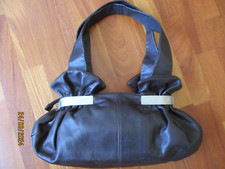 Hand/Schultertasche  RENATO ANGI  VENEZIA Retro Kalbsleder Braun "die Besondere"