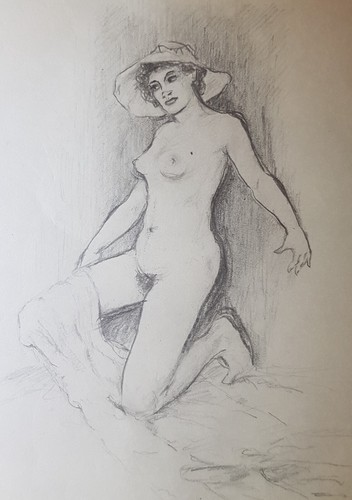 Erotische zeichnung 1920 - erotische,