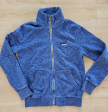 Superdry Sweatjacke Gr. XS blau meliert
