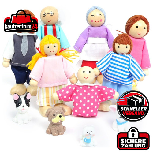 Puppenhaus figuren set - puppenhaus,
