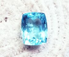 Zertifiziert Blau Aquamarin Kissen Form 10.00 + Karat Lose Edelstein Mit Zugabe