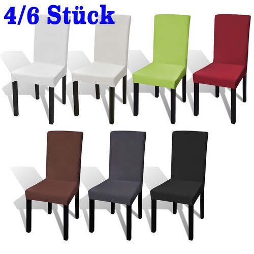 6stk elastic esszimmer chair - 4/6stk,