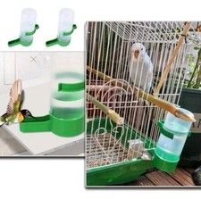 2x Vogel Papagei Sittiche Kanarienvögel Wasserspender Futterspender zum Hängen ✓