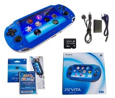 ✭ PS VITA Oled Metallic Blau Blue + OVP ✭ Top Zustand ✭ Playstation Japan