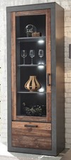 Vitrine Old Used Wood Shabby