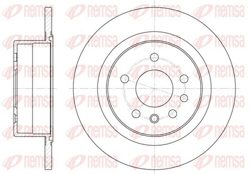Remsa 6488 brake disc - 6488.00,