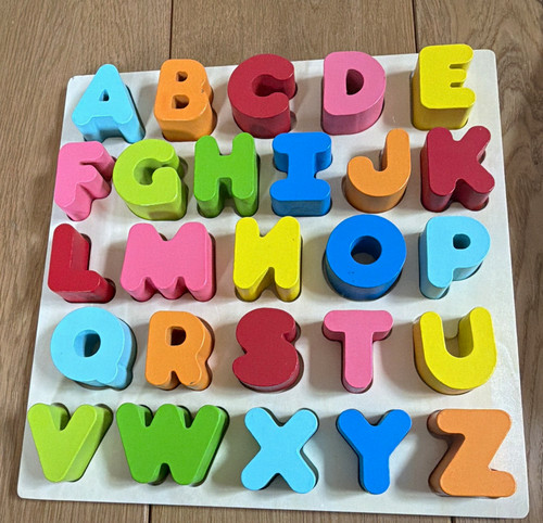 Holz setzpuzzle alphabet z - holz, a-z