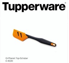 Tupperware Großer Teigschaber orange Top Schaber Tupper Topfschaber Topschaber