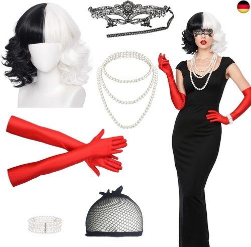Cruella kostüm damen schwarz - damen,,