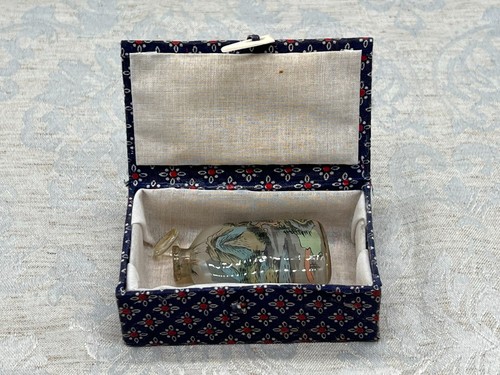 Alte snuff bottle aus glas - aus, mit