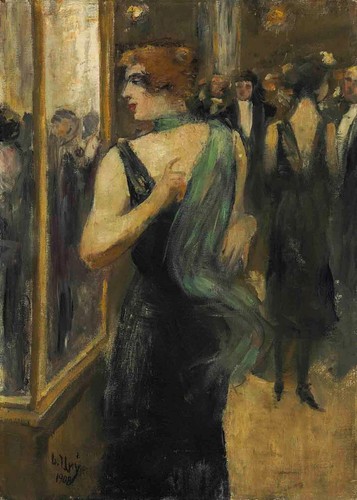Lesser ury dame in schwarzem - ury,