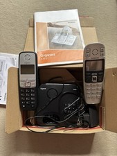 Gigaset A400A  Mobilteil Basisstation mit Netzteil TAE Kabel schwarz siehe Photo