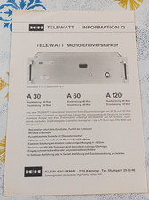 alte technische Broschüre K+H