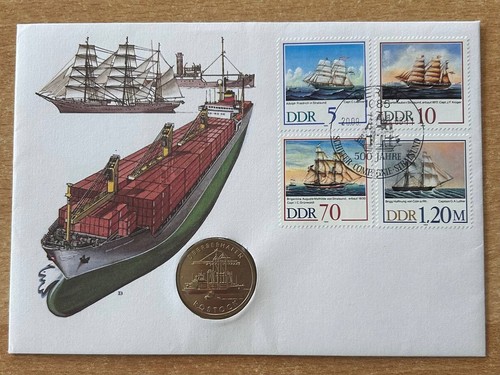 Numisbrief schiffe mit mark - schiffe, 5