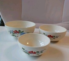 Torgau Steingut Schüsselset 3 Schüsseln Gr. 3-5 Vintage DDR GDR