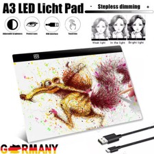 A3 LED Einstellbar Lichttisch Leuchttablet Tracing Lightpad Board Zeichenbrett