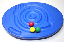 Balance Labyrinth Schnecke mit 3 Bällen, Farbe: blau, Tragfähigkeit: max. 80 kg