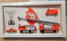herpa Feuerwehr Berlin CTIF Sonderset 1993 mit KdoW, RTW, DLK und LHF, NEU!