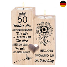 50. Geburtstag Kerzenhalter