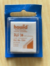 hawid Briefmarken Klemmtasche Ref Nr 7024  50x 21,5 / 26 mm glasklar OVP