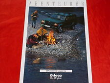 JEEP Cherokee XJ Turbodiesel "Ranger" Sondermodell Prospektblatt Brochure 1992