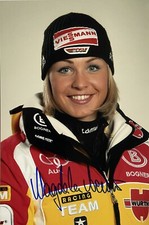 Magdalena Neuner signiert Foto