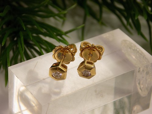 Paar elegante damen gold - elegante,