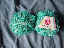 Wolle, grün, Effektgarn