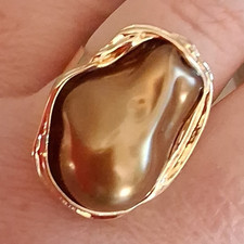 Ring Goldfarben Braun