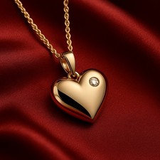 Luxus Halskette Anhänger 585 RG Rotgold/ Rosegold mit funkelnden Zirkon 45cm 