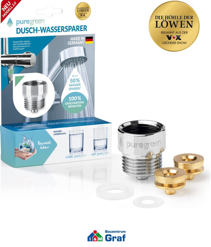Puregreen dusch wassersparer - puregreen, dusch-wassersparer