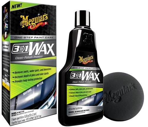 Meguiars 3in1 wax inkl foam - 3in1,