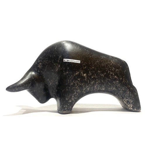 Otto keramik stier schwarz - keramik, in