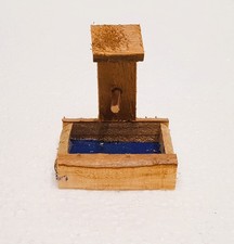 Krippenzubehör Brunnen Wassertrog alpenländisch Viehtränke für Krippe