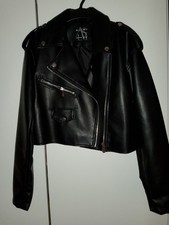 Damen Lederjacke Schwarz