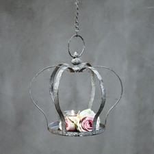 Deko hängend Metall Krone zum